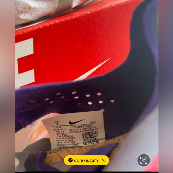 Nike React Element 87 Red Orbit CJ6897-061 Size 9 Men 10.5 Women - Picture 3 of 14